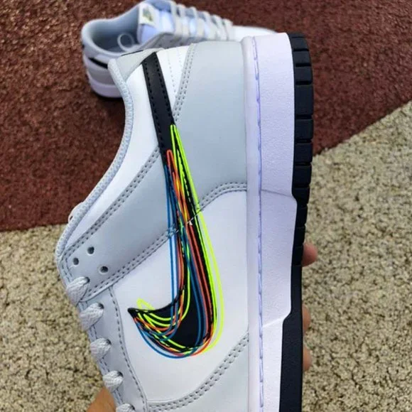 Nike Dunk Low x 3D Swoosh Sneakers - Picture 8 of 10